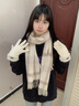 木舟魚(yú)2025新款尖貨英國100%羊毛格子圍巾冬季女款英倫風(fēng)圍脖生日禮物 杏粉咖格 （100%純羊毛新格紋） 曬單實(shí)拍圖