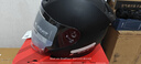 LS2新款摩托車(chē)頭盔四分三盔電動(dòng)助力車(chē)四季大尾翼大碼男女半盔OF608 啞黑 XL(建議57-58CM) 曬單實(shí)拍圖