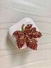 慕思語(yǔ)（MUSIYU）胸針女精致紅色楓葉防走光別針感小眾胸花氣質(zhì)復古配飾品 271號紅色楓葉  A22-308 曬單實(shí)拍圖
