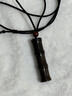 祿欣空心黑檀木竹節吊墜小瓶裝朱砂嘎烏盒掛件項鏈汽車(chē)鑰匙扣掛飾男女 項鏈【內裝5克朱砂】黑檀竹節 曬單實(shí)拍圖