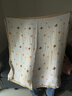 棉加加（Cotton++）紗布浴巾6層嬰兒純棉寶寶全棉100%新生兒童3-6-12歲洗澡包被裹巾 熊頭灰【a類(lèi)6層一體超柔110*110 cm拉伸尺寸 曬單實(shí)拍圖