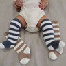 桑咻嬰兒長(cháng)筒襪秋冬季加絨加厚過(guò)膝護膝冬天保暖新生兒寶寶護腿長(cháng)襪子 灰+卡其+咖【3雙裝】 0-1歲 （S碼） 曬單實(shí)拍圖