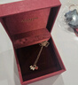 AGATHA/璦嘉莎 愛(ài)心小狗銀項鏈女士 生日禮物送女友閨蜜輕奢高級感吊墜 瑪瑙紅 曬單實(shí)拍圖