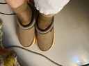 UGG春季男女同款時(shí)尚舒適休閑厚底輪胎底一腳蹬懶人鞋1155650 SNDP | 沙色/杏色 37 曬單實(shí)拍圖