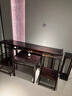 幻澤貓中堂六件套全實(shí)木條案供桌新中式農村堂屋簡(jiǎn)單神臺明式供奉臺條幾 明式龍宮椅6件套 實(shí)木烏絲檀木 組裝 曬單實(shí)拍圖