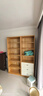 源氏木語(yǔ)實(shí)木書(shū)柜書(shū)房書(shū)架滿(mǎn)墻展示柜北歐白色收納柜原木柜子 曬單實(shí)拍圖
