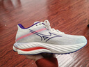 美津濃（MIZUNO）WAVE INSPIRE 21緩震回彈支撐型慢跑鞋 25/白色/紫色/粉色(女) 36 (225mm) 曬單實(shí)拍圖