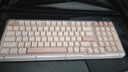 羅技（Logitech）ALTO KEYS K98S 琥珀系列 AI客制化無(wú)線(xiàn)機械鍵盤(pán) 熱插拔大理石軸 靜音軸 粉色 曬單實(shí)拍圖