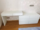 源氏木語(yǔ)實(shí)木化妝桌臥室簡(jiǎn)約梳妝臺奶油風(fēng)抽屜1.07米左L桌+1.21米六斗柜 曬單實(shí)拍圖