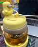 北鼎（Buydeem）新品茶水分離杯耐高溫玻璃杯便攜吸管茶杯禮物泡茶杯小鵝黃600ml 曬單實(shí)拍圖