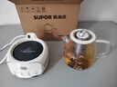 蘇泊爾（SUPOR）1.2L全玻璃養生壺煮茶器煮茶壺燒水壺電水壺電熱水壺 0膠水0涂層低音沸煮 恒溫保溫316L SW-12Y06Q 曬單實(shí)拍圖
