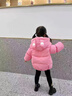 迪士尼女童羽絨服2025新款小女孩冬季白鴨絨外套中長(cháng)版洋派時(shí)髦加厚冬裝 粉紅色+包包 90 cm 曬單實(shí)拍圖