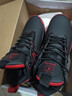 喬丹格蘭籃球鞋男鞋防水皮面運動(dòng)鞋輕便室內外減震耐磨防滑實(shí)戰戰靴秋冬 黑紅-皮面款 40 曬單實(shí)拍圖