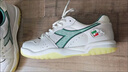 Diadora迪亞多納男鞋運動(dòng)鞋休閑鞋跑步鞋網(wǎng)球鞋真皮鞋耐磨牛筋底爆款 10白綠 42 曬單實(shí)拍圖