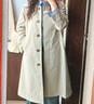 自巧小個(gè)子POLO領(lǐng)韓版風(fēng)衣女中長(cháng)款2024早秋新款英倫風(fēng)衣大衣外套 淺卡其【單排扣闊版】 XXS (1碼) 曬單實(shí)拍圖
