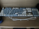 達爾優(yōu)（dareu）EK815機械合金版鍵盤(pán) 有線(xiàn)鍵盤(pán)  電競游戲鍵盤(pán) 多鍵無(wú)沖108鍵單光 女生 白色藍色 茶軸 曬單實(shí)拍圖