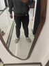adidas拒水休閑簡(jiǎn)約加絨錐形運動(dòng)九分褲男秋冬阿迪達斯官方輕運動(dòng)   黑色（推薦選大一碼）   M 曬單實(shí)拍圖
