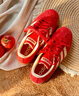 adidas「T頭鞋」VL COURT復古休閑板鞋德訓鞋男女阿迪達斯輕運動(dòng) 淺猩紅/暖香草色/黃色   39 曬單實(shí)拍圖