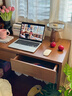 林之語(yǔ)實(shí)木書(shū)桌書(shū)柜一體靠墻小戶(hù)型桌子工作臺臥室床邊桌床頭家用電腦桌 小戶(hù)型優(yōu)選【甄選實(shí)木板芯】胡桃色120cm 曬單實(shí)拍圖