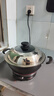 先科 電炒鍋多功能家用鑄鐵電熱鍋電炒菜鍋爆炒一體式電飯鍋電煮鍋插電2-8人 四燈款鐵不粘30CM無(wú)蒸屜 曬單實(shí)拍圖