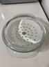 OEING德國微波爐加熱蒸籠帶蓋玻璃碗家用耐高溫熱菜熱飯蒸屜蒸饅頭蒸盤(pán) 【大號組合】蒸盤(pán)+水晶煲【高品質(zhì)陶瓷】 曬單實(shí)拍圖