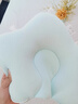 盟石（cute stone）定型枕頭嬰兒0-6個(gè)月睡圓頭嬰兒枕頭0-1歲糾正偏頭型新生兒童枕頭 白藍 【0-6個(gè)月】10A抗菌-涼暖雙面 0-2歲寶寶定型枕頭可機洗 曬單實(shí)拍圖