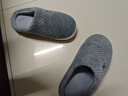 京東京造【厚底防滑】棉拖鞋男秋冬拖鞋室內居家毛拖保暖半包深灰色42-43 曬單實(shí)拍圖