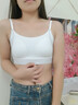 婷美吊帶少女內衣初高中生女孩大童發(fā)育期背心青少年二三階段文胸 白M 曬單實(shí)拍圖