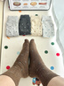 FitonTon5雙裝復古襪子女中長(cháng)筒碎花氛圍潮襪小清新舒適吸汗堆堆襪 曬單實(shí)拍圖