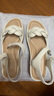 天美意一字帶涼鞋平底通勤百搭沙灘鞋時(shí)尚女鞋2025新款KI013BL5 米色 36 曬單實(shí)拍圖