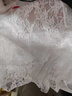 COSMICKISS【疊穿神器】網(wǎng)紅爆款復古蕾絲拼接掛脖系帶打底背心百搭連衣裙女 白色綁帶款蕾絲衫-L碼 曬單實(shí)拍圖
