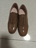 萊爾斯丹春季通勤風(fēng)圓頭低跟松緊帶深口鞋女鞋羊皮牛津單鞋女5T28104 棕啡色 CMP 36 曬單實(shí)拍圖