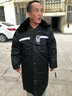 保羅嵐芝（BOLOLANZHI）軍棉大衣冬季多功能加厚中長(cháng)款保暖冷庫防寒服東北棉服保安工作服 黑色中長(cháng)款【羊絨棉】 175/XL 曬單實(shí)拍圖