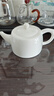 蘇氏陶瓷德化中國白陶瓷茶壺手工井欄壺豬油白 如脂玉功夫泡茶壺 曬單實(shí)拍圖