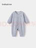 babylove【頭等艙】嬰兒連體衣秋冬季蠶絲羊絨男女寶寶保暖睡衣打底衣服 曬單實(shí)拍圖