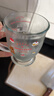 加厚玻璃水杯 大容量帶把玻璃杯小熊蛋糕杯家用飲料杯 (單只裝)送吸管 300ml 1只 曬單實(shí)拍圖