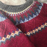 布丁哈魯女童費爾島花紋毛衣秋冬新品中大童彈力百搭上衣兒童厚款保暖毛衣 曬單實(shí)拍圖