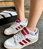 adidas ENTRAP美式校園風(fēng)運動(dòng)少年感復古籃球風(fēng)板鞋男女阿迪達斯 白色/紅色   41 曬單實(shí)拍圖