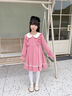 安妮優(yōu)兒（Anneyol）女童秋冬款連衣裙2025新款秋冬季小女孩公主裙秋裝兒童長(cháng)袖裙子 粉色加絨 130 曬單實(shí)拍圖