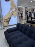 愛(ài)派森意式極簡(jiǎn)羅奇堡布藝沙發(fā)現代簡(jiǎn)約客廳小戶(hù)型設計師網(wǎng)紅直排沙發(fā) 針織面料+實(shí)木框架+海綿版 三人位 2.2 曬單實(shí)拍圖