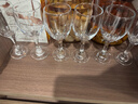 青蘋(píng)果歐式飯店酒店家用白酒杯套裝高腳杯葡萄酒杯小號紅酒杯子 紅白通用杯6只裝 115ml 曬單實(shí)拍圖