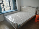 莎慕希（SHAMUXI）廣東佛山304不銹鋼床1.5米加厚簡(jiǎn)約單雙人床家用出租房公寓軟包皮 202床 11梁+椰棕墊 1800mm*2000mm 曬單實(shí)拍圖