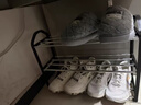 靠森（Kaooseen）宿舍鞋架桌下小型學(xué)生鞋子收納神器不銹鋼鞋架子小窄門(mén)口出租房用 宿舍單人款【經(jīng)典黑】3層長(cháng)55cm 曬單實(shí)拍圖