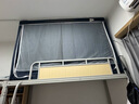南極人（Nanjiren）大學(xué)生宿舍床簾蚊帳加密三開(kāi)門(mén)宿舍遮光床簾上鋪下鋪寢室床幔蚊帳 Q-深灰 寬0.9m*長(cháng)1.9m*高1.1m上鋪用 曬單實(shí)拍圖