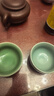 祥業(yè)茶杯陶瓷品茗杯主人杯汝窯單杯子茶盞日式功夫茶具禮盒裝家用定制 定青瓷羅漢杯（4杯禮盒裝） 曬單實(shí)拍圖