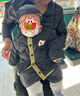 嘟嘟家男童棉服冬裝保暖兒童棉衣冬款加厚女童棉襖韓版寶寶外套洋氣戶(hù)外 黑色 80 曬單實(shí)拍圖