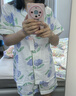 古今（GUJIN）上新100%純棉睡衣女棉紗家居服可外穿睡褲清新大碼套裝L 曬單實(shí)拍圖