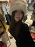 津炳勝兔毛帽子女針織毛絨帽秋冬季保暖顯臉小護耳毛線(xiàn)帽皮草漁夫帽冷帽 【米色】兔毛漁夫帽 均碼【擴邊帽型丨顯臉小】 曬單實(shí)拍圖