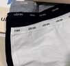 ubras25新品純棉內褲女新疆棉抗菌襠撞色字母織帶中腰平角褲頭 漣漪藍色+中花灰色+白色 3條 M 曬單實(shí)拍圖