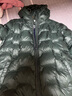 哈吉斯（HAZZYS）童裝男女童鵝絨羽絨服2025冬季新款蓄熱抑菌保暖外套 巖松綠 165 曬單實(shí)拍圖
